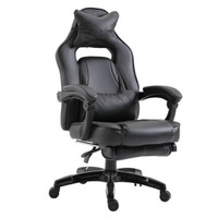 Ergonomic High Back Office Chair with Footrest & Lumbar Cushion