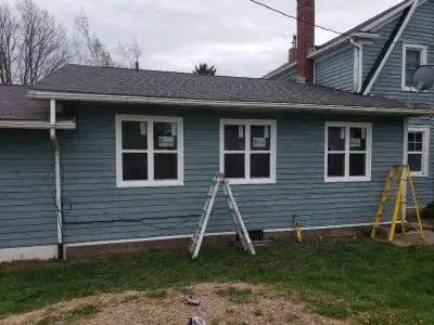 Offering contracting services Interior and exterior renovations Framing, Windows & Doors, Siding, De...