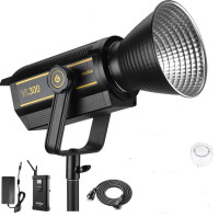 Godox VL300 LED Video Light with BD-04 Barn Door, 300w 5600K Day