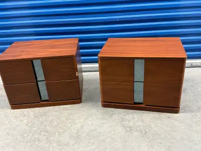 Bedroom Nightstands 2 Shelves Wood , View more