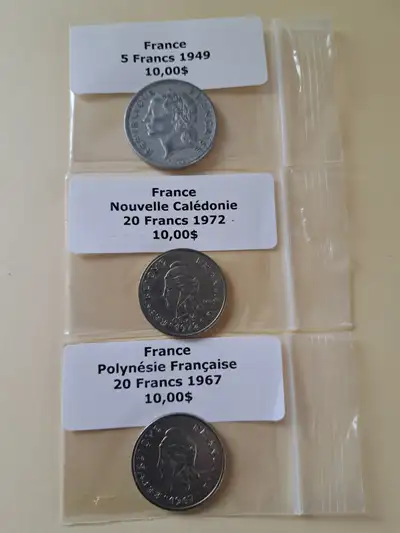 MONNAIE -FRANCE- NOUVELE CALÉDONIE-POLYNÉSIE FRANCAISE, View more