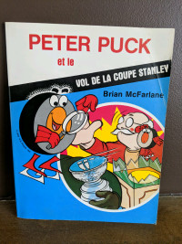 Peter Puck and the Stolen Stanley Cup book in French 1980