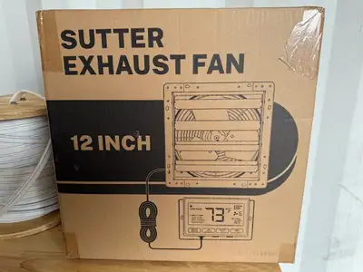 SUTTER 12 INCH EXHAUST FAN WITH SMART CONTROLLER, View more
