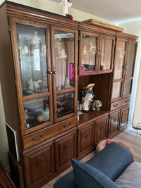 Wall Unit - real wood - $2000 new - GORGEOUS! $100 only now!! 
