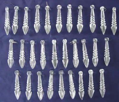 PRISMES CRYSTAL 3 "  POUR LUMINAIRE ..3 "CRYSTAL FIXTURE PRISMS, View more