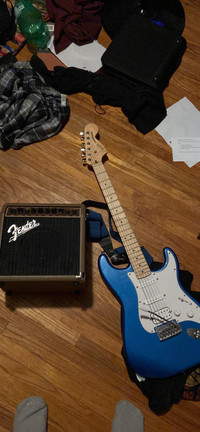 Brand new Fender Squier Stratocaster HSS affinity series and amp