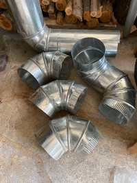6” and 4” Round sheet metal duct and accessories