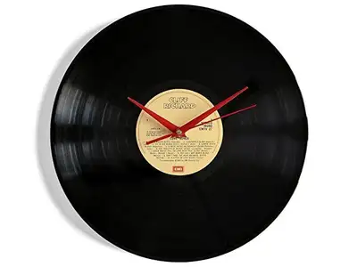 Custom Made Clocks  with Vinyl Record (LPs & 45s Too :), View more