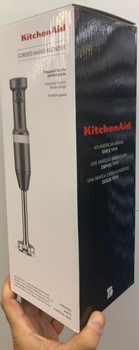 KitchenAid Variable Speed Corded Hand Blender, Matte Charcoal