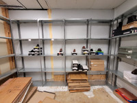 Metal shelving units.non rusting. made in canada.