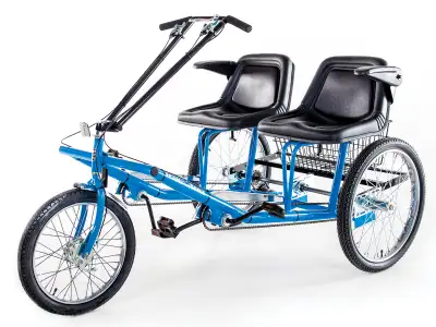 Worksman SIDE-BY-SIDE trike 3 speed 2 seater, View more