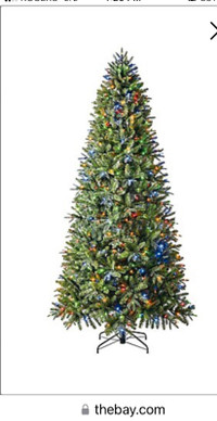 9’ Gluckstein Aspen Spruce Pre-Lit Christmas Tree New Sealed