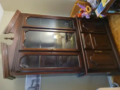 Dining room furniture. Hutch ,  4 chairs and table, View more