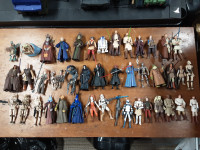 Lot of 43 Star Wars Prequel Movie Figures & 2 Vehicles