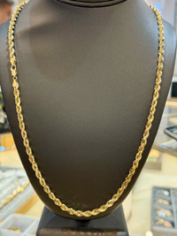 18K Solid Gold Rope Chain City of Toronto Toronto (GTA) Preview