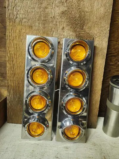 ROAD PRO Stainless steel 4 light bar for front of cleaner 1 R and 1L. New, still in original package...