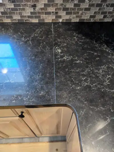 granite countertops and island, View more