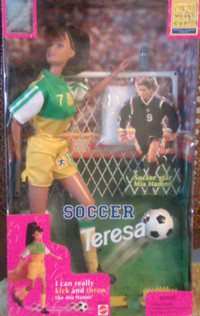 NEW* 1998 Barbie Soccer Teresa Doll, by Mattel