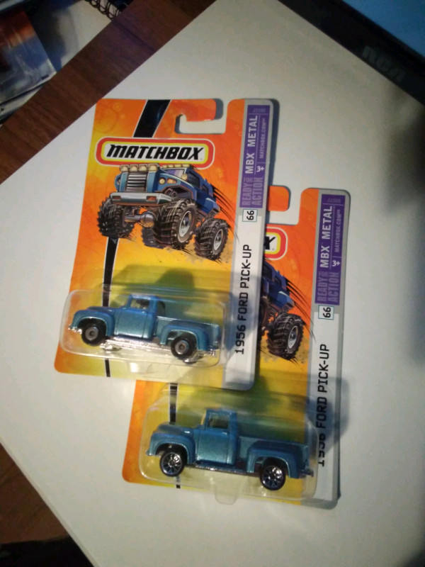 1956 Ford Pick-up Matchbox lot of 2 w/ wheel variations NIP for sale  