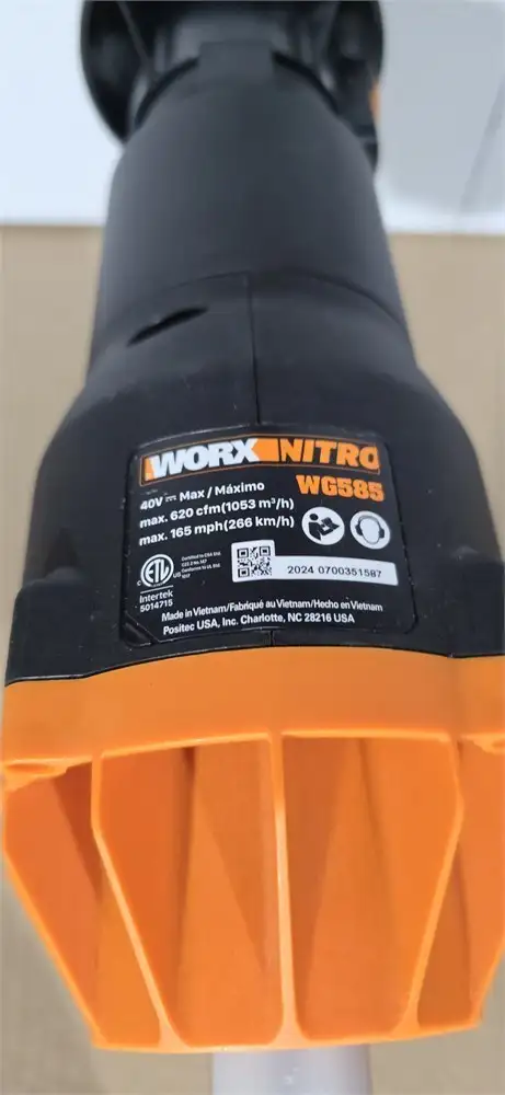 WORX Nitro WG585.9 40V LEAFJET Leaf Blower (Tool Only) in Lawnmowers & Leaf Blowers in City of Toronto - Image 6