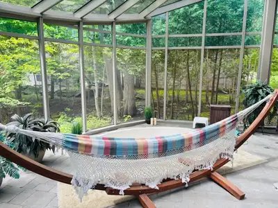 support de hamac de luxe + hommac/hammock stand + hammock, View more