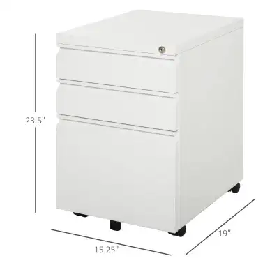 Metal Filing Cabinet with 3 Drawers, View more