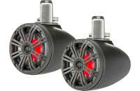 Kicker 45KMTC65 6-1/2" wakeboard tower speakers (Charcoal/Black)