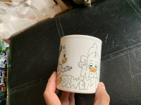 Huey, dewey louie duck mug white -kiln