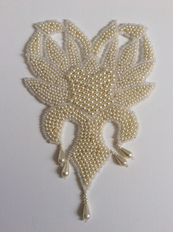 Pearl Beaded Appliqué Sewing Sequins Lace Craft Design Accessory in Hobbies & Crafts in City of Toronto