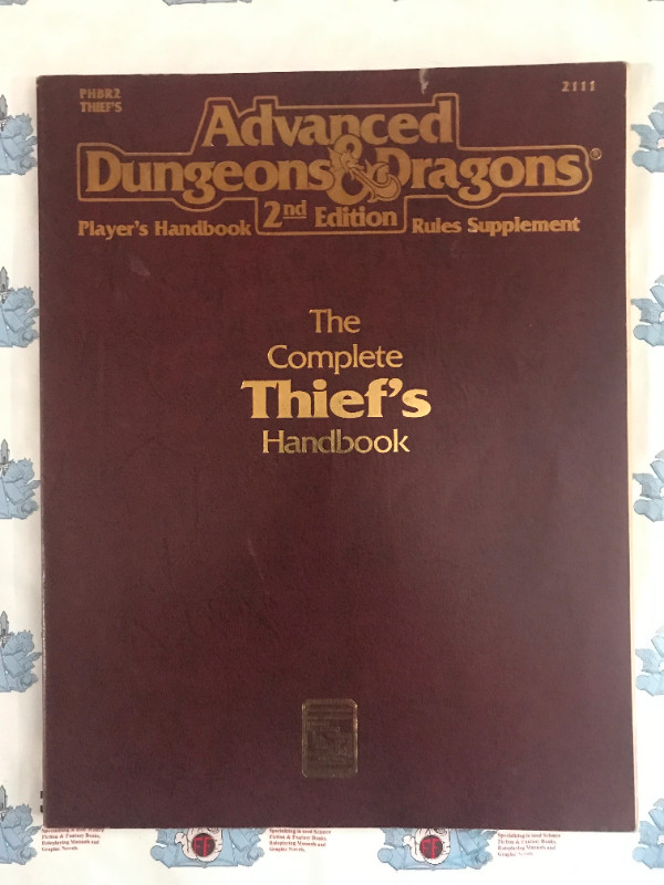 RPG: AD&D 2nd The Complete Thief's Handbook in Fiction in Annapolis Valley