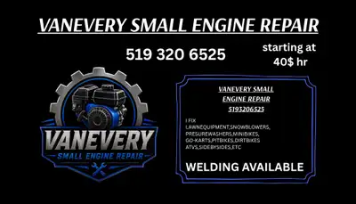 small engine repair. i will fix any small engines for $ including DIRTBIKES,ATVS,LAWNMOWERS,GO-KARTS...