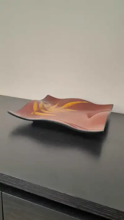 Decorative Square Glass Plate., View more