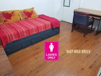 ✨ Affordable Furnished Room for Rent (Female Only) – Basement | Scarborough ✨ Available from: April...