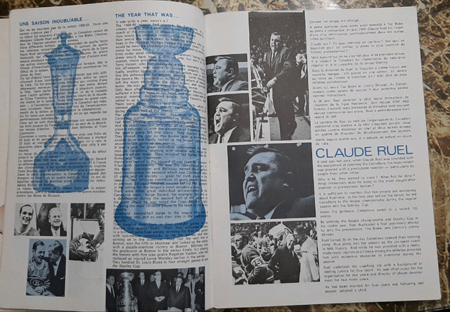 Revue Magazine Les Canadiens 1970 dans Art et objets de collection  à Trois-Rivières - Image 3