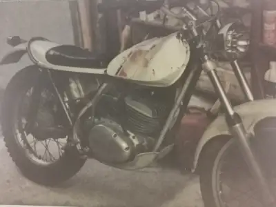 Bike was running when disassembled, good for resto or parts