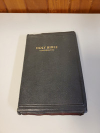Vintage Holy Bible Red Letter Edition Concordance Leather Bound 