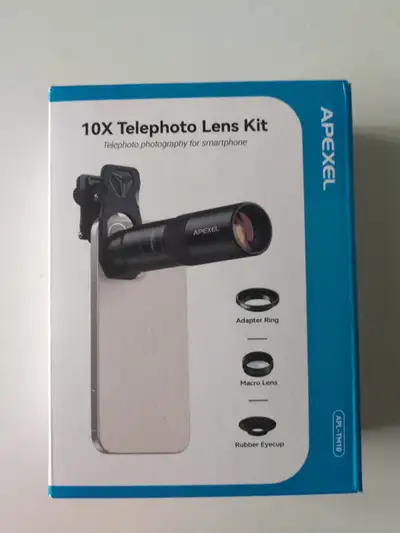 New Apexel 10X Tele Macro Pro 2 in 1 Lens - Free delivery, View more
