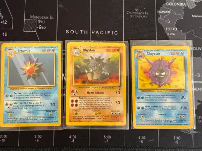 3 Base Set Series Pokemon Cards, View more