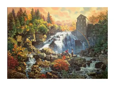 Limited Edition Print At The Mill By David Graig publish 1999, View more