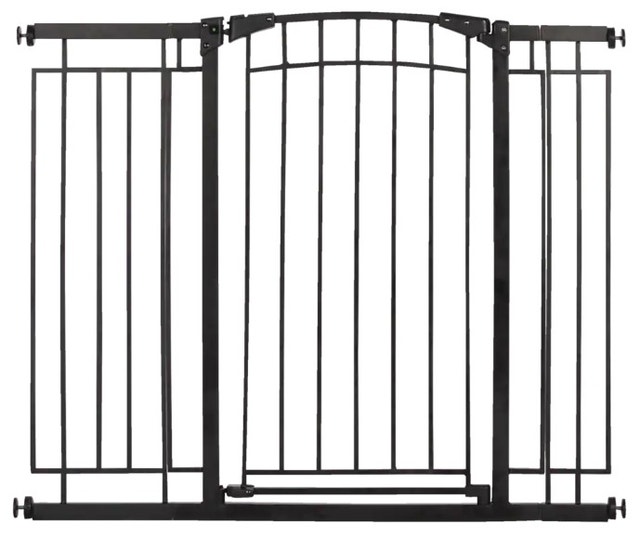 Barrière de sécurité Evenflo Tall WalkThru en métal, noir Rangement