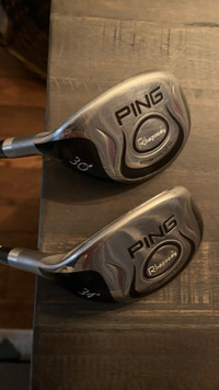 Ping Rhapsody 30 and 34 degree LH women’s hybrids