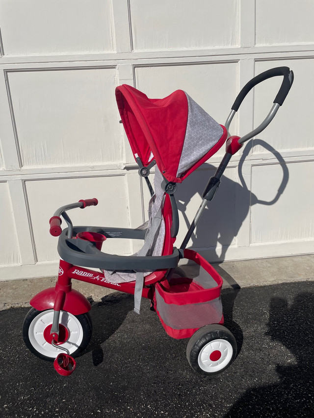 Radio Flyer 4-in-1 Stroll 'N Trike, Red Toddler Tricycle in Kids in Barrie