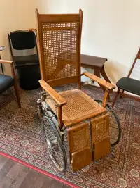 Antique wood  oak chair lounge