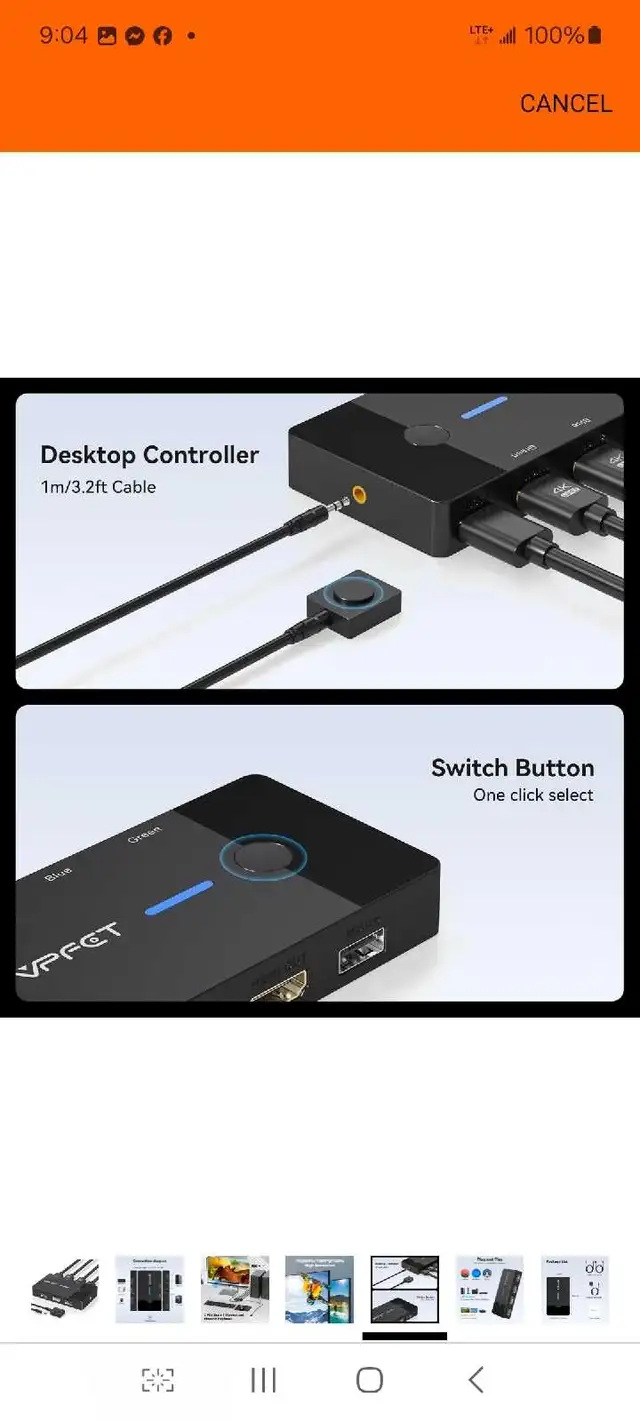 AILVLVNG HDMI KVM Switch 1 Monitors 2 Computers 4K@60Hz USB KVM  in Cables & Connectors in Markham / York Region - Image 6