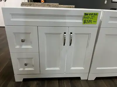 Huge Sale on 36” Bathroom Vanity Cabinets & 37” Countertops!, View more