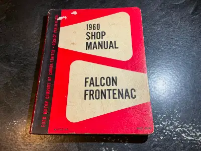 1960 Falcon & Frontenac Manual Canada 58A, 64A, 59A 71A Ranchero, View more