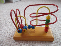 Spiral abacus baby wooden toy
