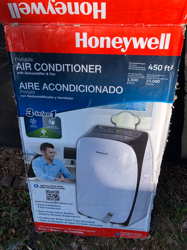 Climatiseur portatif Honeywell HL10CESWK HL séries 10,000 BTU  dans Chauffages et humidificateurs  à Ville de Montréal - Image 2