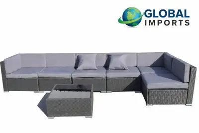 Global Imports Outdoor Sectional Sofa with Coffee Table, View more