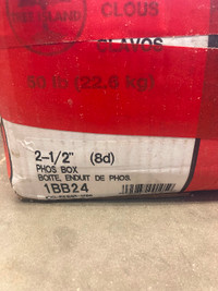 50 lb box 2 -1/2 “ phos coated nail 8D